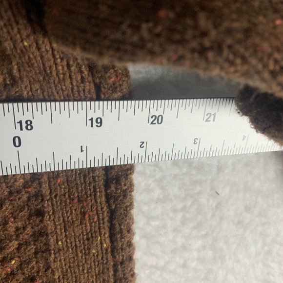 Talbots Sweater Women's Medium Brown Turtleneck Long Sleeve Side Button 7655 - Picture 4 of 8